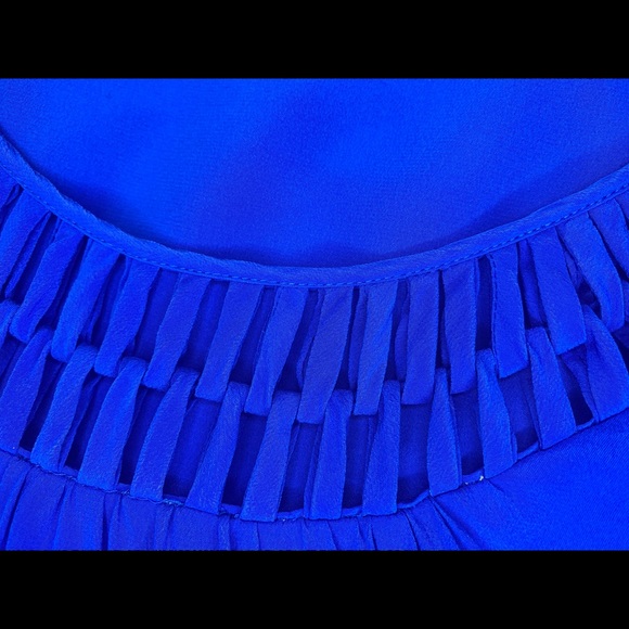 Silk Cobalt Dress - Picture 7 of 10